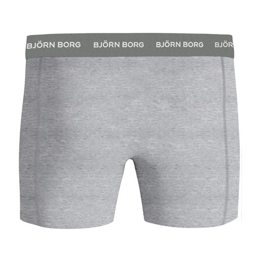 Björn Borg Cotton Stretch 9-pak Boxershorts, Sort/Melange/Blå/Grøn/Print, S