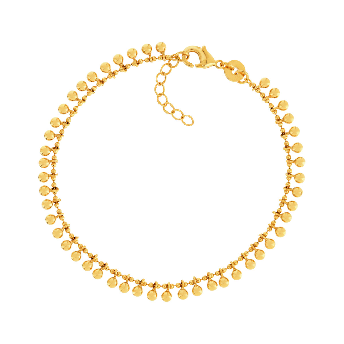 Bracelet plaqué or 16 à 18 cm