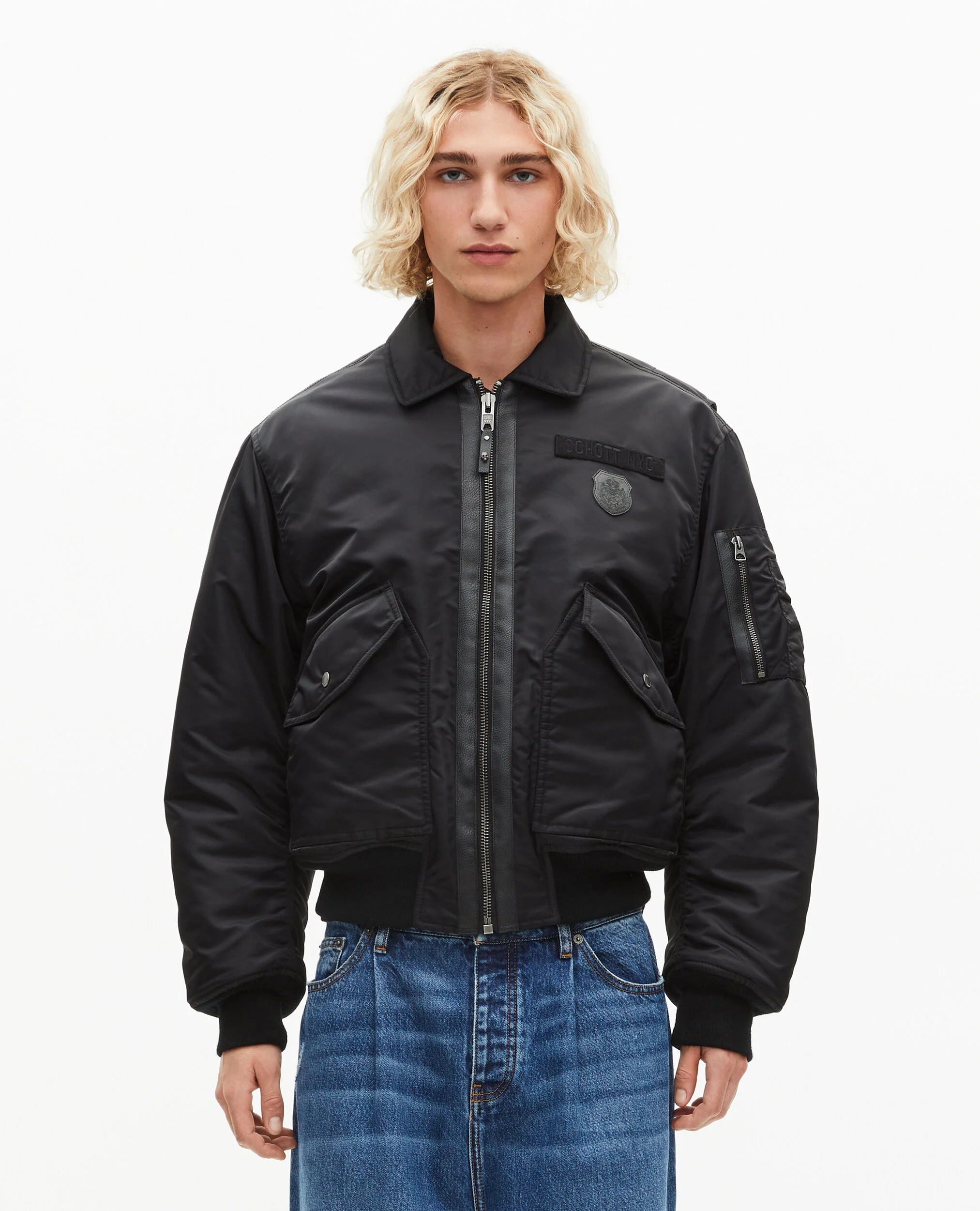 Bomber noir The Kooples x SCHOTT NYC