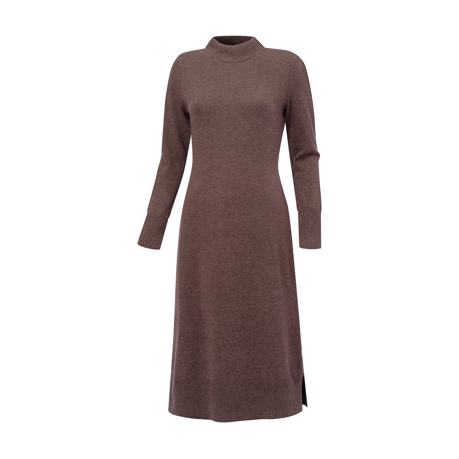 Leicht tailliertes Midi Strickkleid