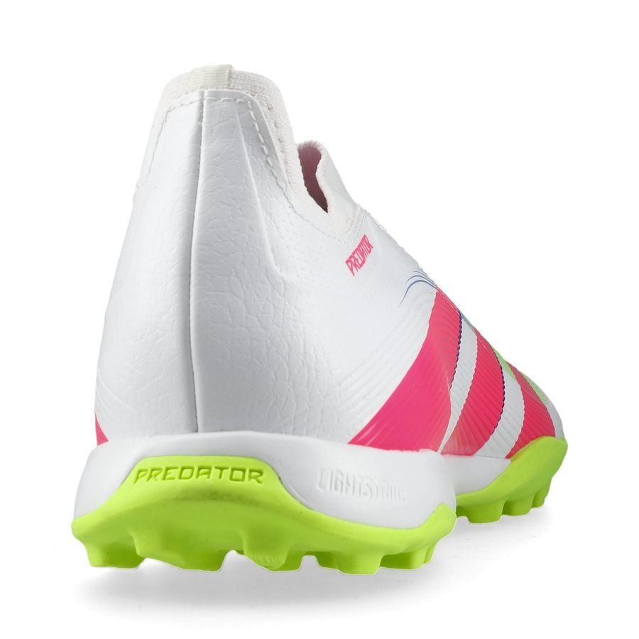 adidas Predator League Laceless TF Celestial Victory - Blanc/Lucid Pink/Lucid Lemon