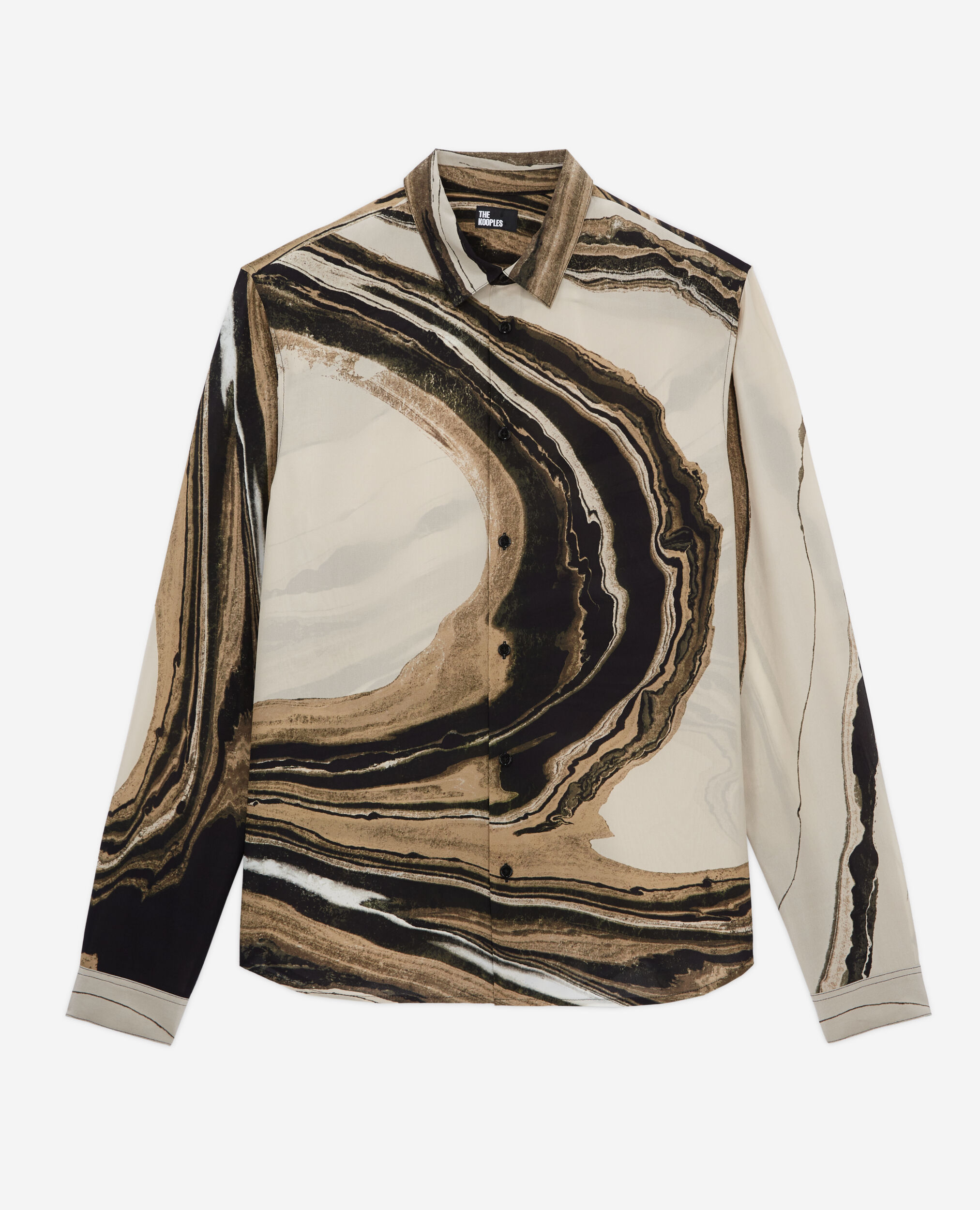 Chemise en soie imprimée