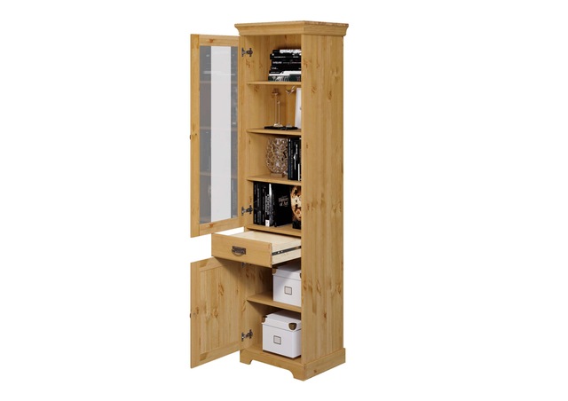 Home affaire Vitrine »Rügen« zertifiziertes Massivholz, Höhe 192 cm, im Landhausstil