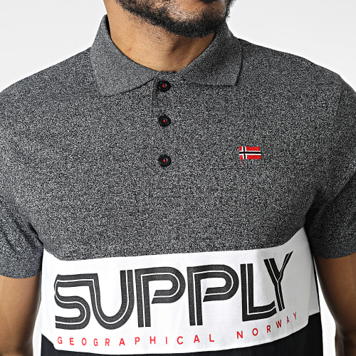 Polo Manches Courtes Karchie Noir Chiné