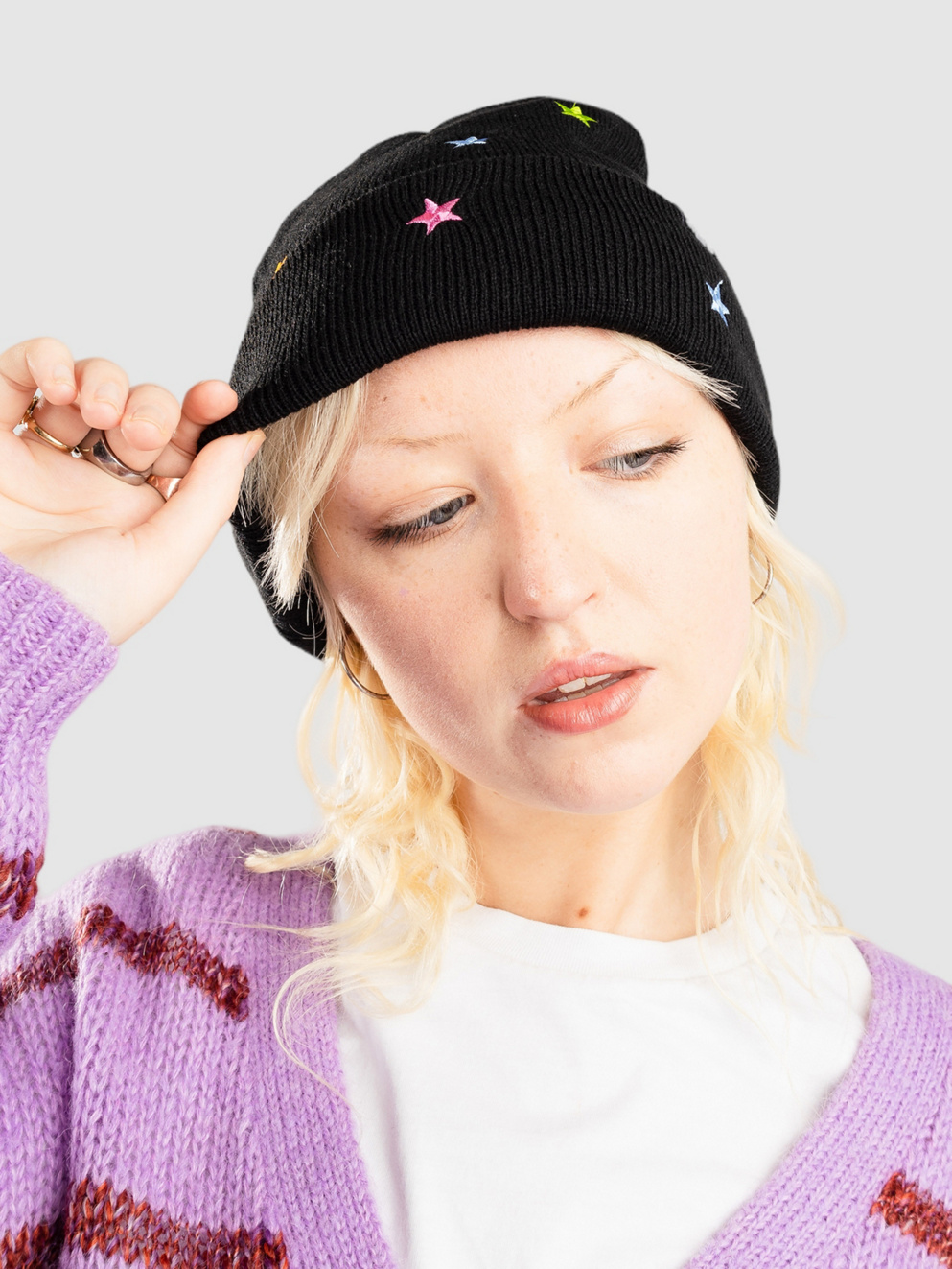 A.LAB Ellison Star Beanie black