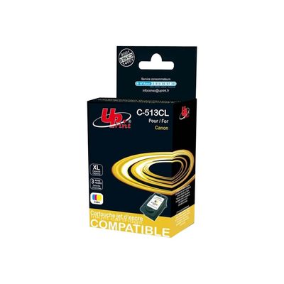 Cartouche compatible Canon CL-513 - cyan, magenta, jaune - Uprint
