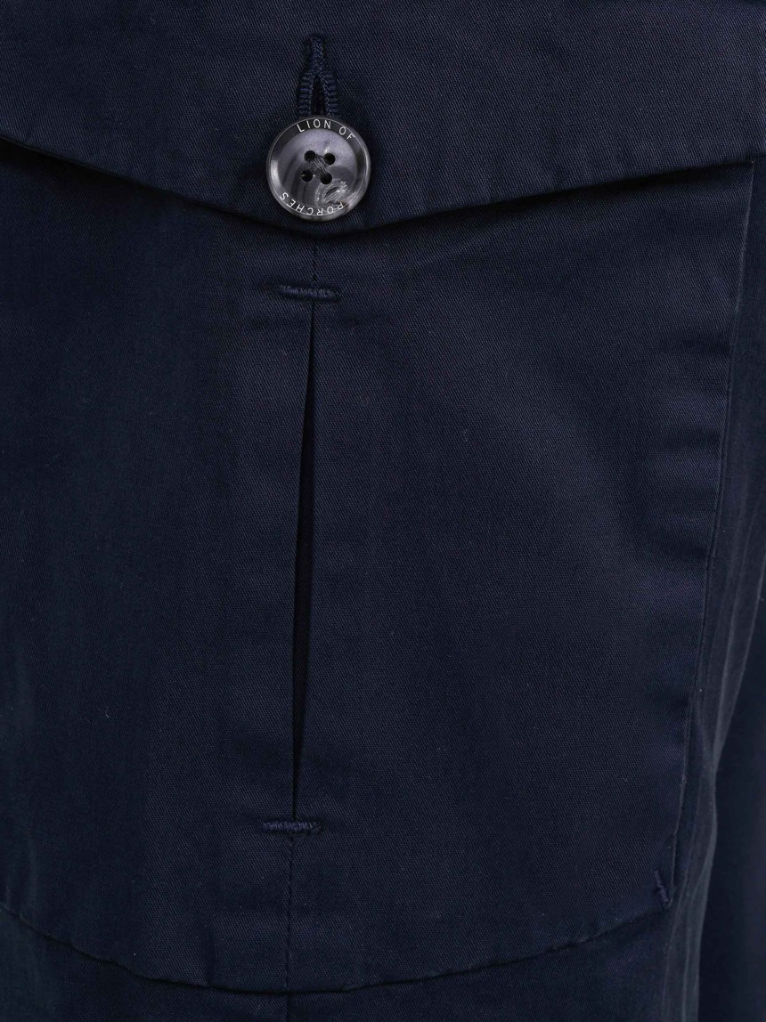 Calças regular fit chino de algodão stretch