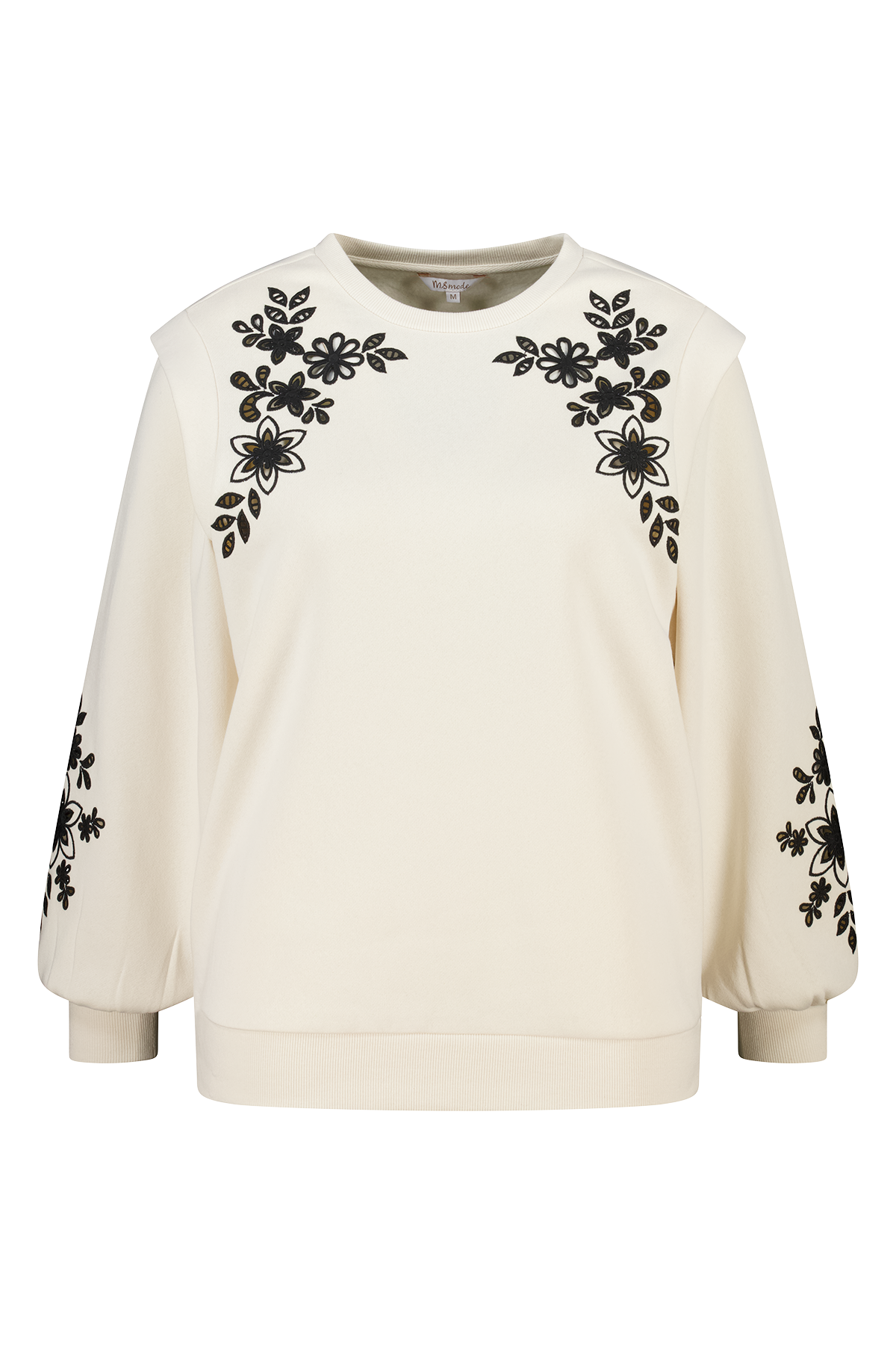 Sweater met opengewerkt borduursel Kit