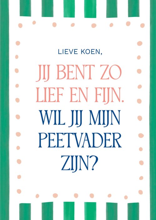 Greetz | Geboortekaart | Peetvader