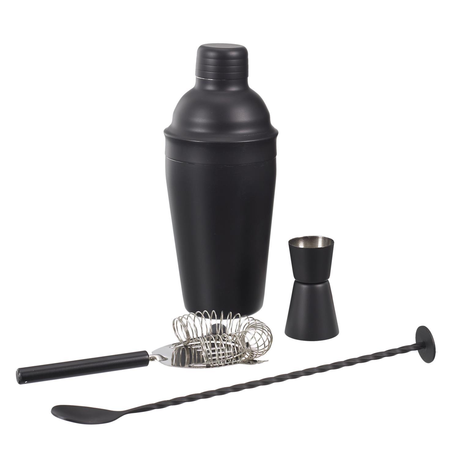 COFFRET COCKTAIL 4 ACCESSOIRES NOIRS