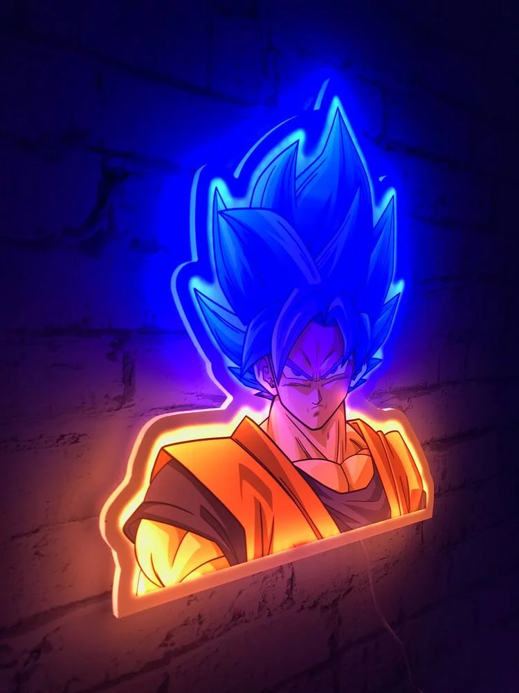 DRAGON BALL SUPER - GOKU STYLE NEON LAMPE MURALE LED