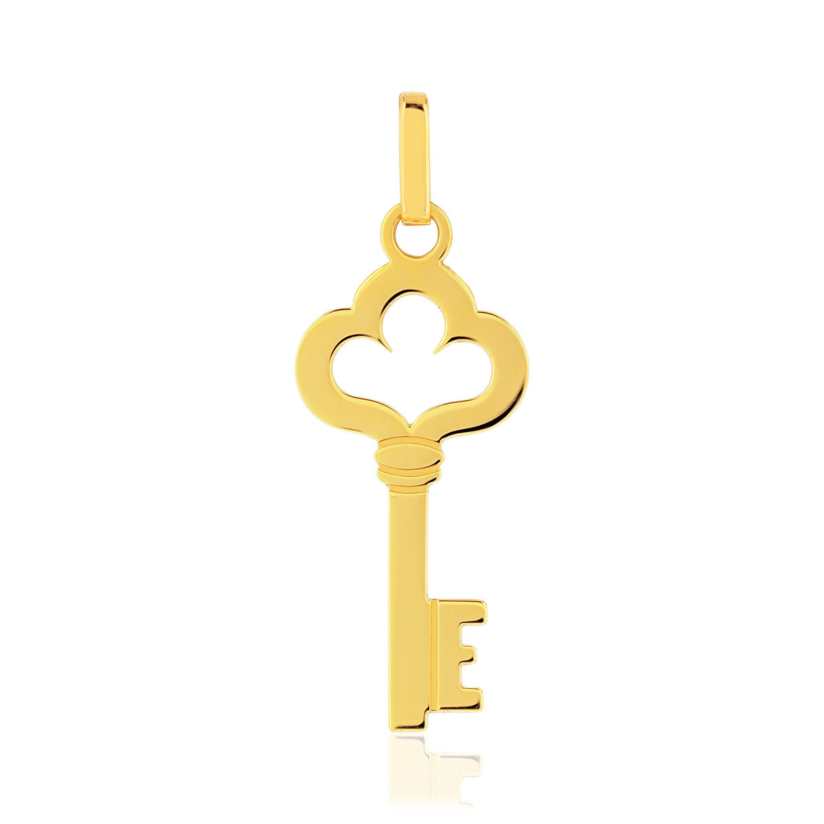 Pendentif or 375 jaune, motif clé