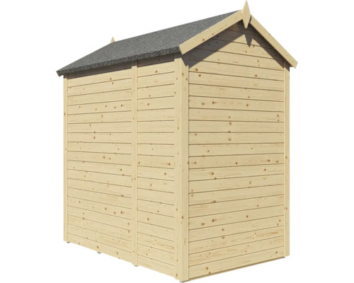 Alopex Medium tuinhuis met vloer, 134 x 190 cm, natuurlijke afwerking