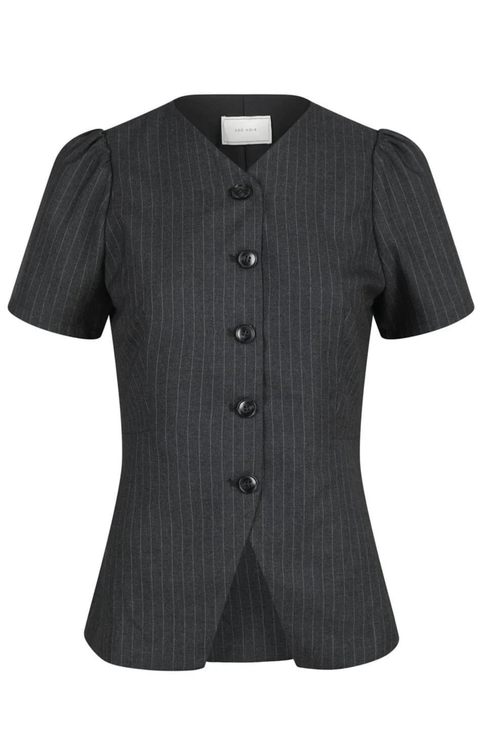 Neo Noir Jules Pinstripe Blouse
