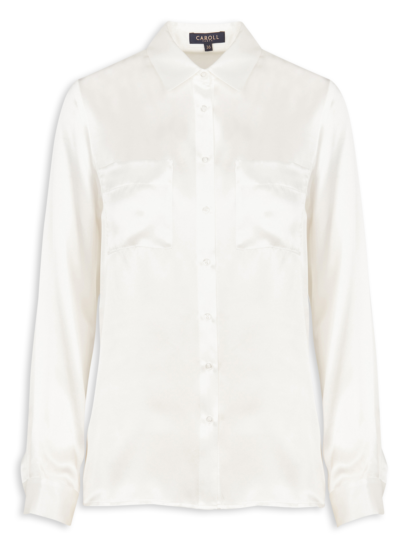 JEANNEB - Chemise col classique en soie | Blanc