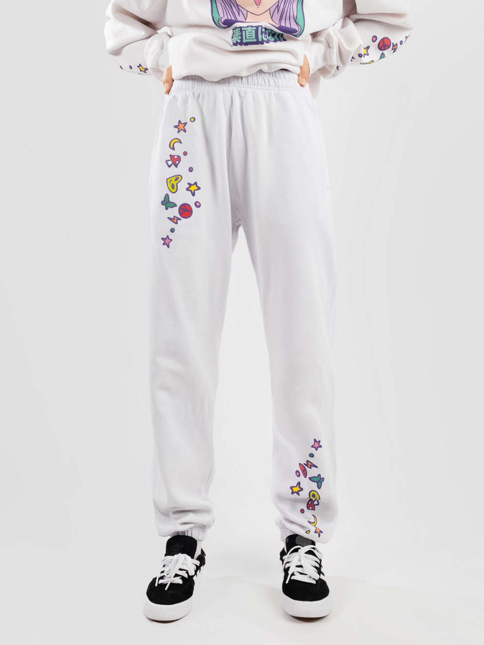 A.LAB Anime Eyes Jogging Pants lavender