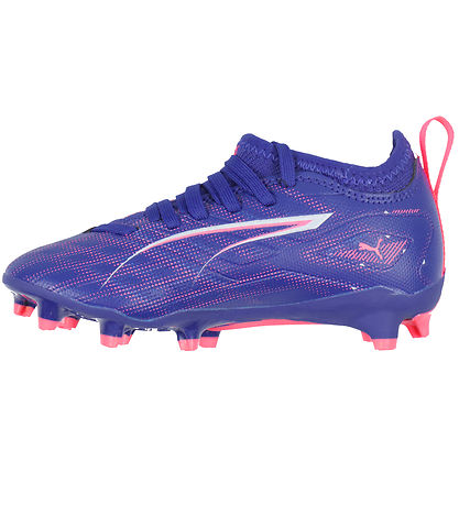 Puma FodboldStøvler - Ultra 5 Match FG/AG Jr - Lapis Lazuli/Hvid