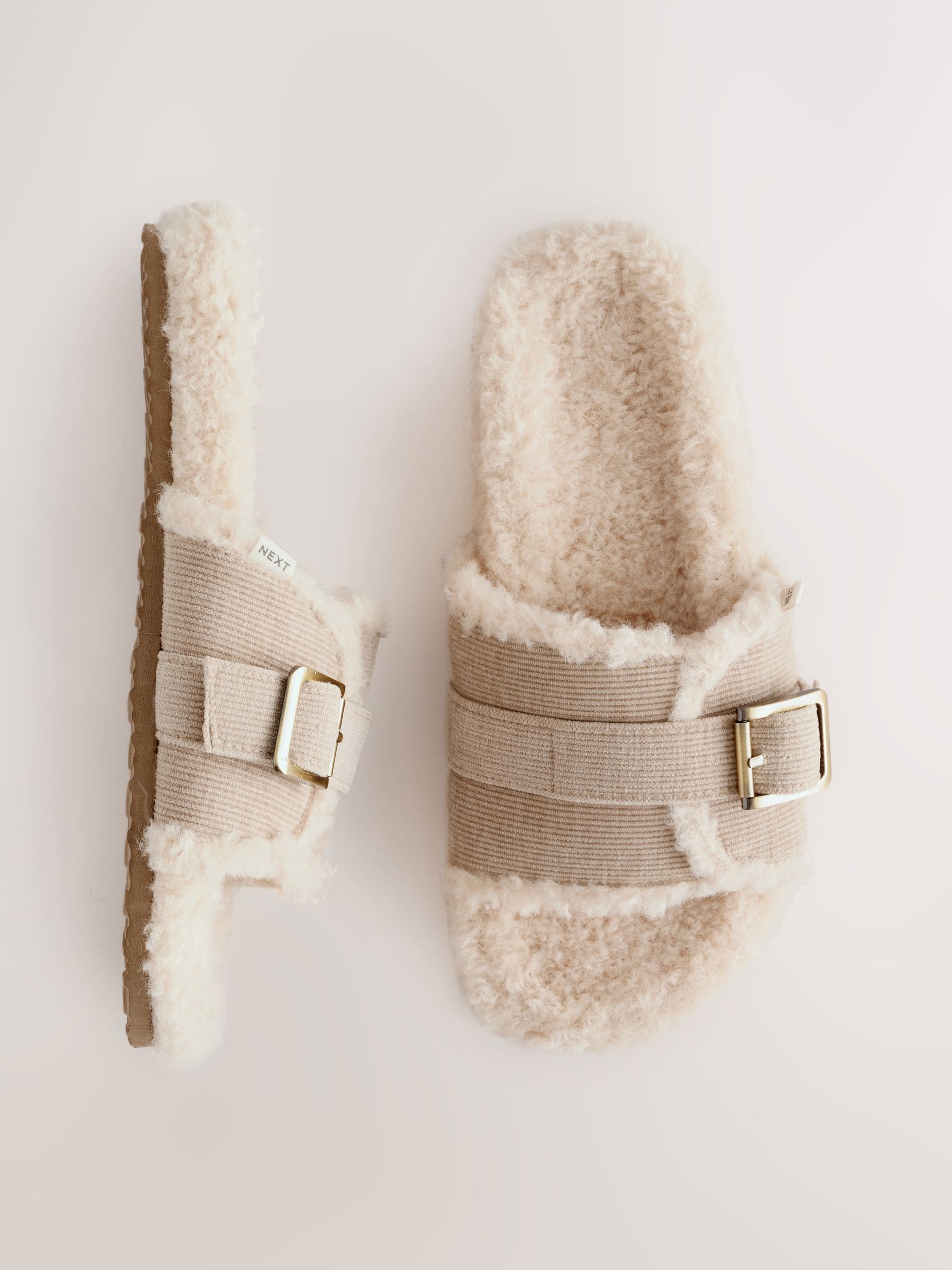 Neutraal - Borg Slipper Pantoffels