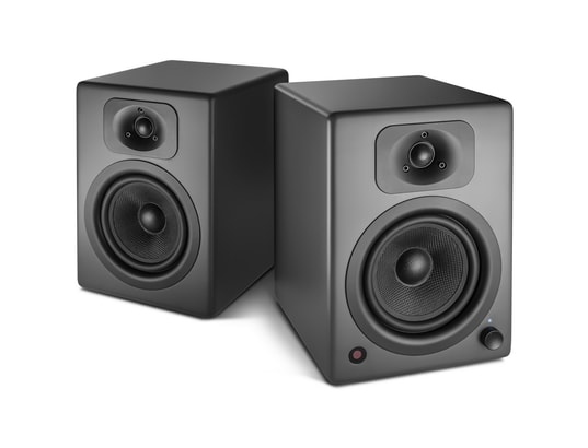 WAVEMASTER - Enceinte amplifiée 2.0 Two neo grey - kit d'enceintes bibliothèque 2.0 (60w) stream...
