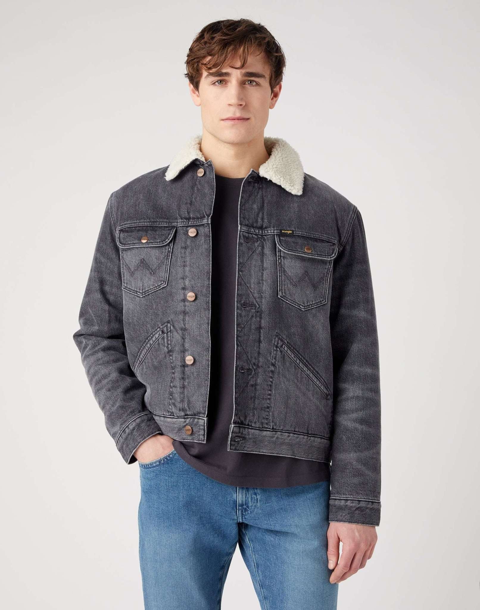 Wrangler Jeansjacke »WRANGLER Jeansjacken 124MJ Sherpa«