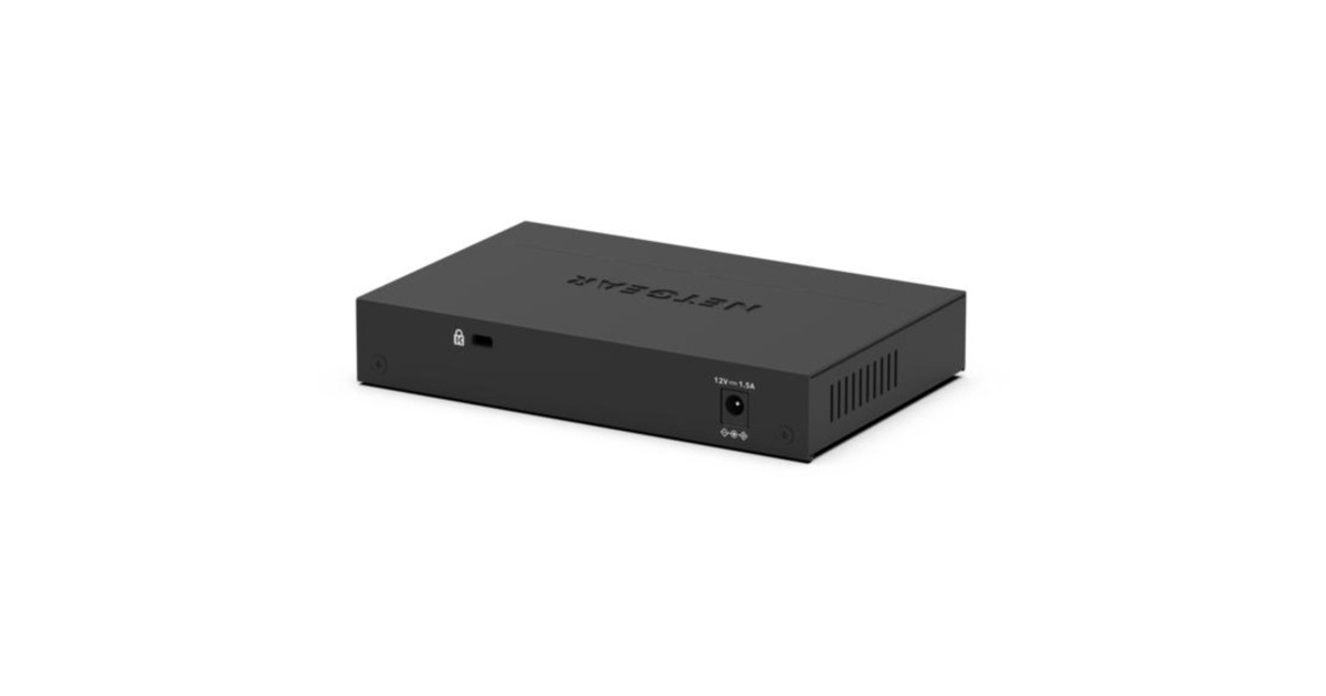 Netgear5-port 2.5G Multi-Gigbit  Ethernet Plus Switch (MS305E)  (Zwart, Unmanaged)