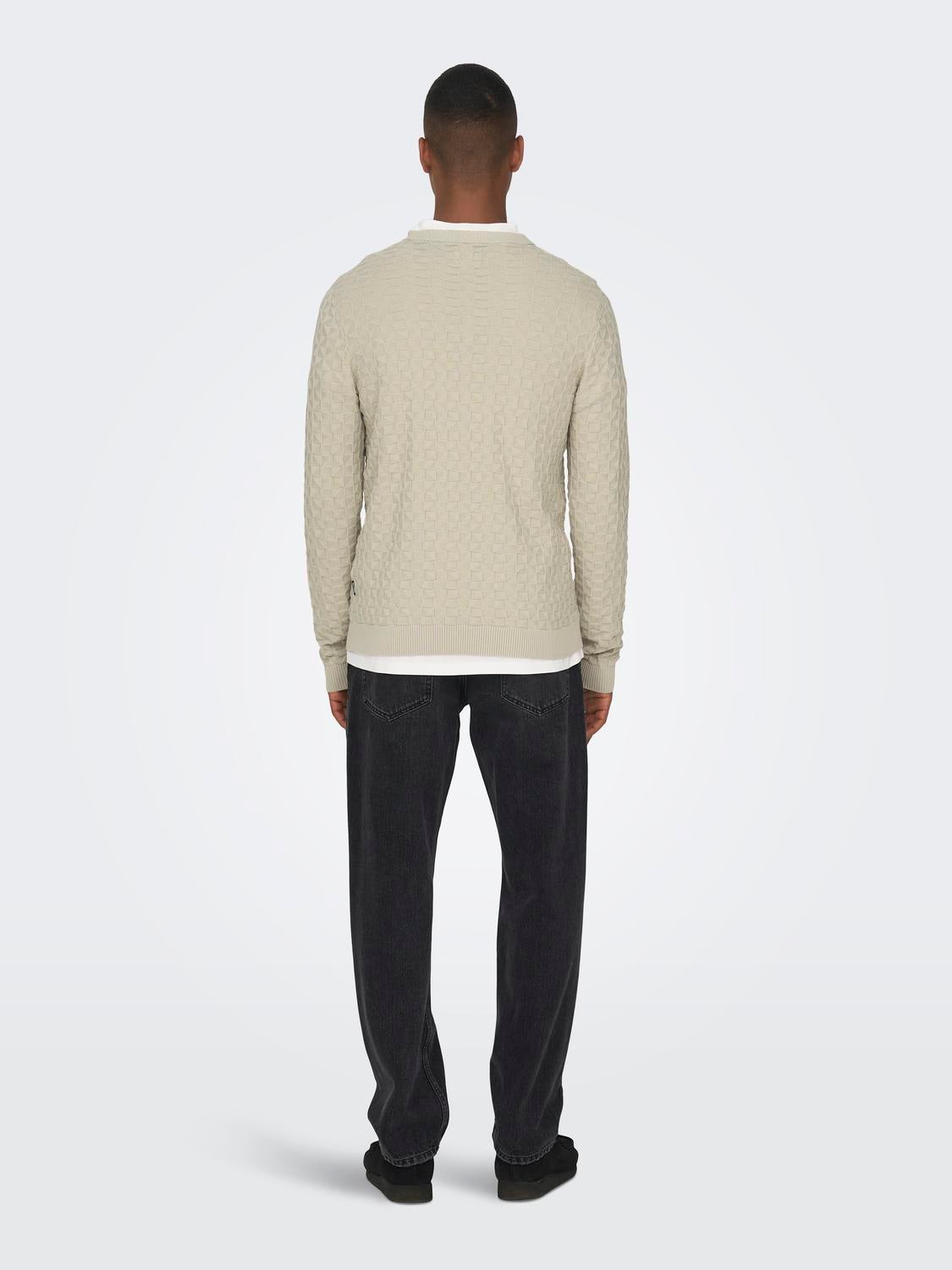 ONSKALLE Pullover Silver Lining