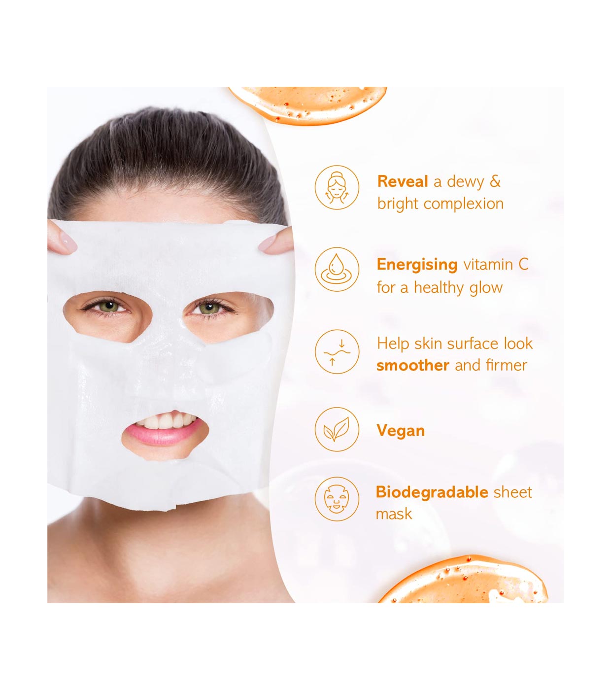 Montagne Jeunesse - 7th Heaven - Máscara Facial Nutriativa - Vitamina C