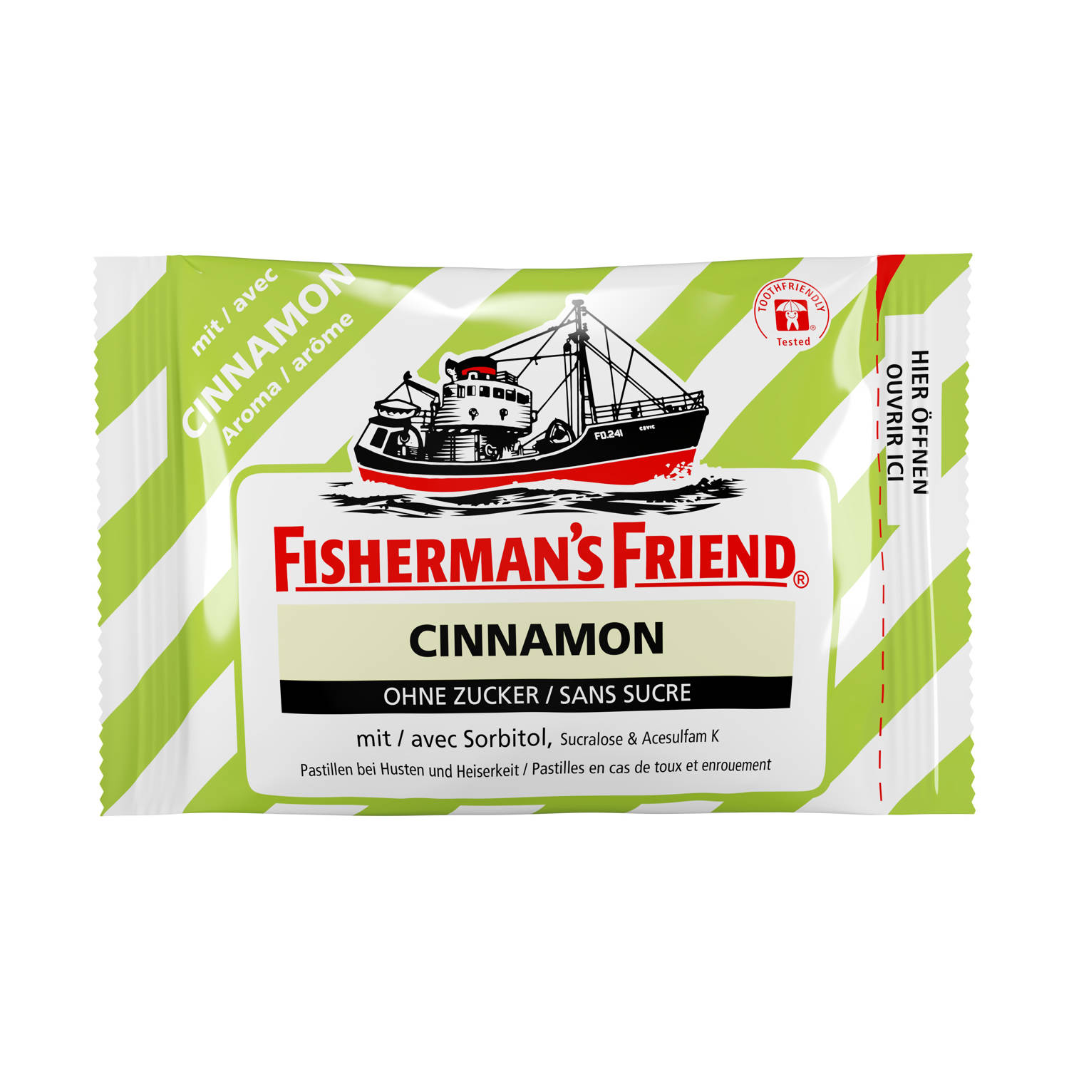 Fisherman's Friend Pastillen Cinnamon ohne Zucker Btl 25 g<br>25 g, Beutel, Pastille, Cinnamon ohne Zucker