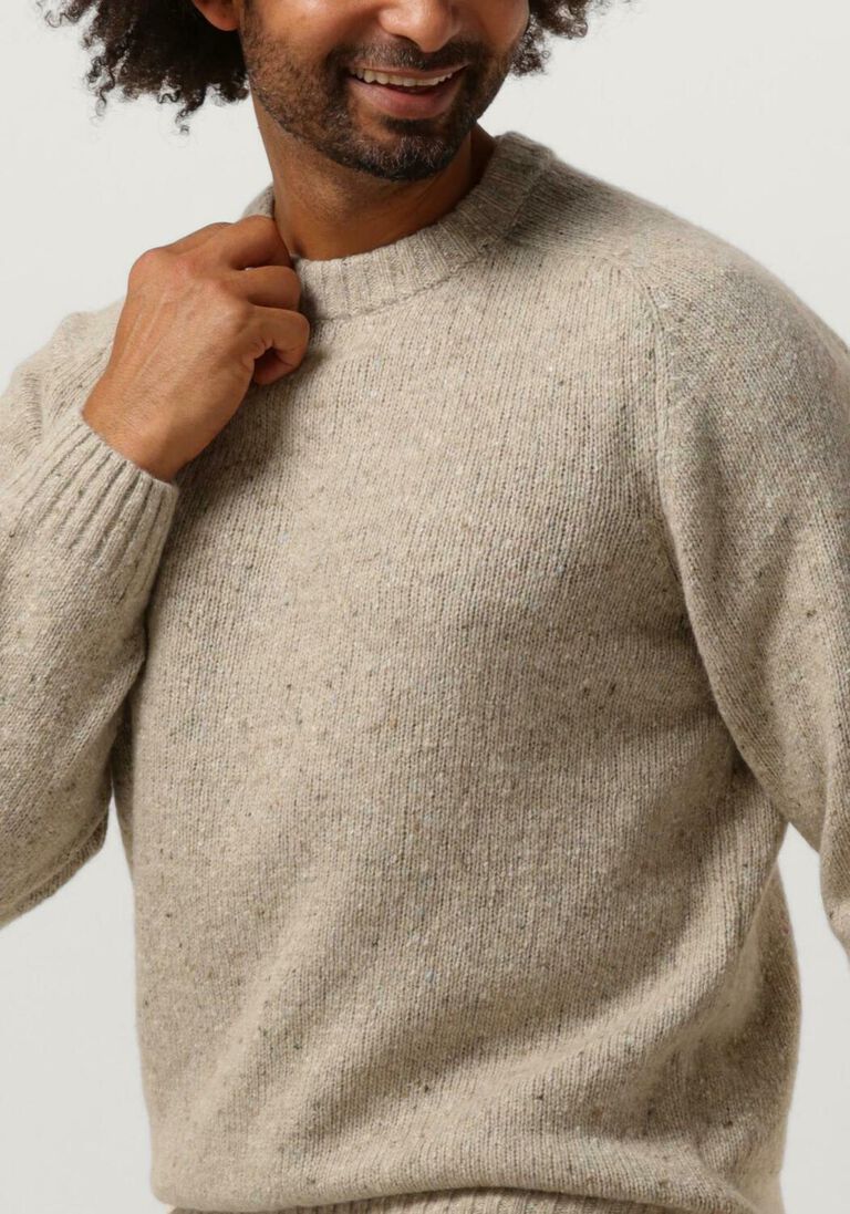 WOODBIRD zand woodbird trui wbtao raglan knit