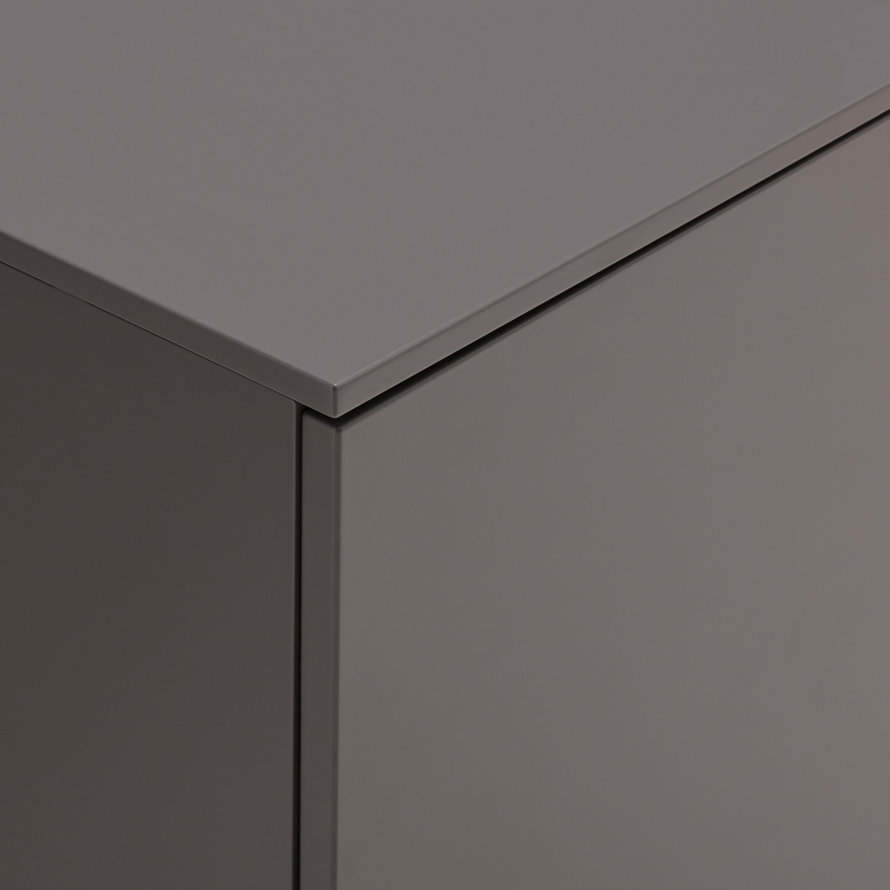 TILL Sideboard - Dunkelgrau / B: 196.0 cm x T: 41.0 cm x H: 83.8 cm