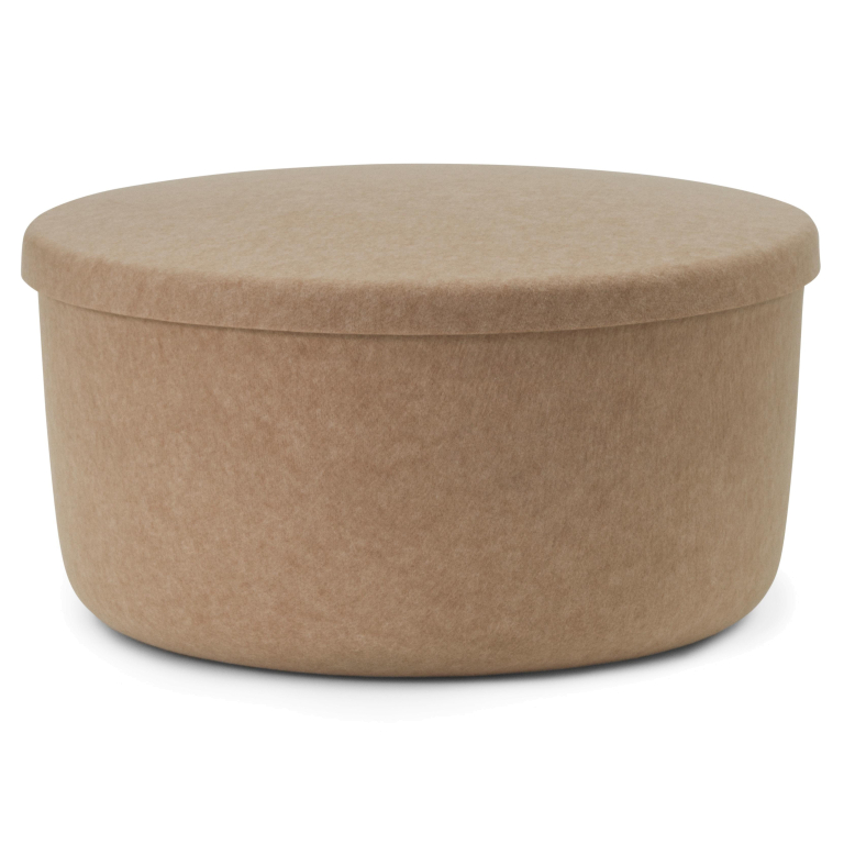 Normann Copenhagen Hide opbergdoos large zand