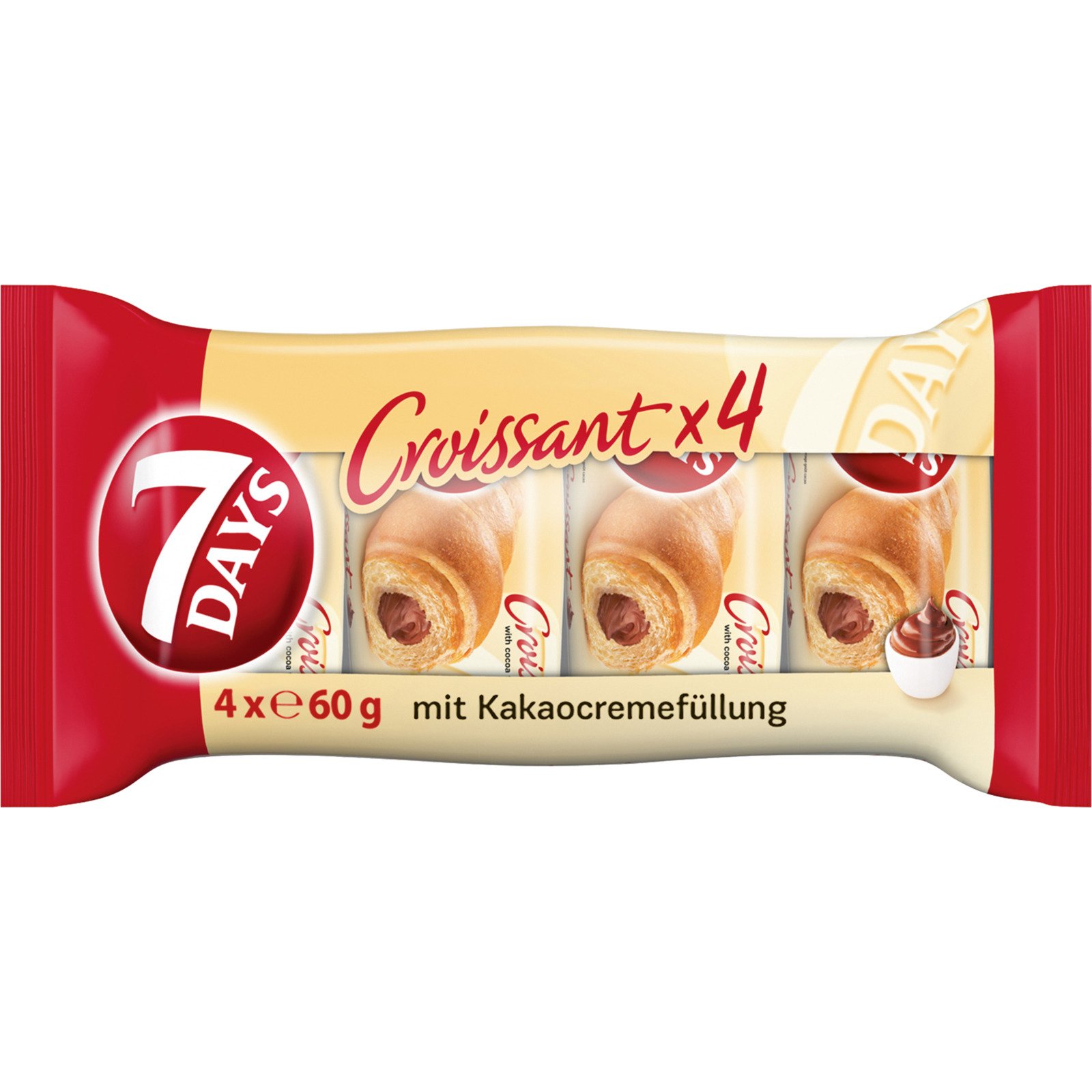 7Days Croissant Kakao 4 x 60 g