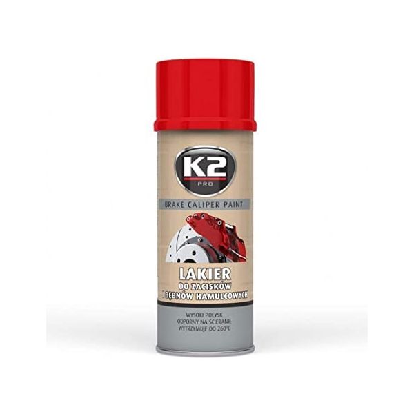 K2 Spray Pintura Pinças Travão Vermelho 400ml - L346