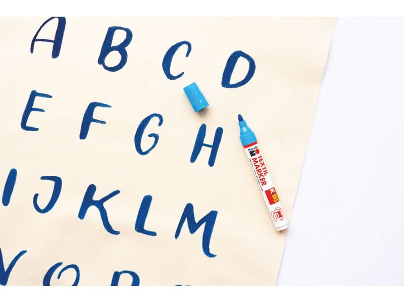 Marabu Textilmarker KiDS 3 mm, 10 Farben Markerset für Textilien