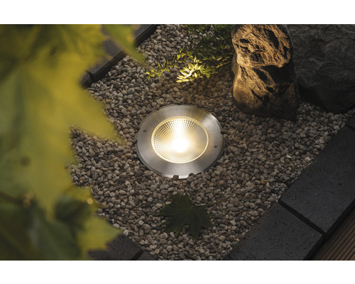 Paulmann LED inbouw vloerlamp, aluminium, IP67, 15,5W, 800 lm, 3000K warm wit, 160/96 mm, 230V