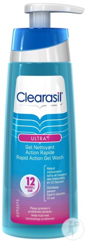 Clearasil Ultra Émulsion Nettoyante En Gel A Action Rapide Flacon Pompe 200ml