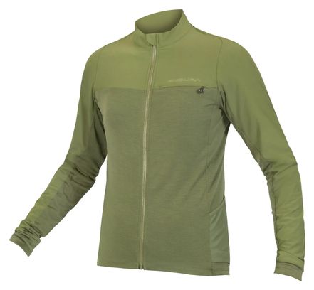 Maillot Manches Longues Endura GV500 Vert Olive