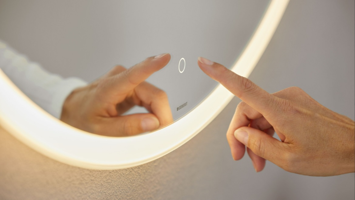 Geberit Option ronde spiegel met verlichting 75cm