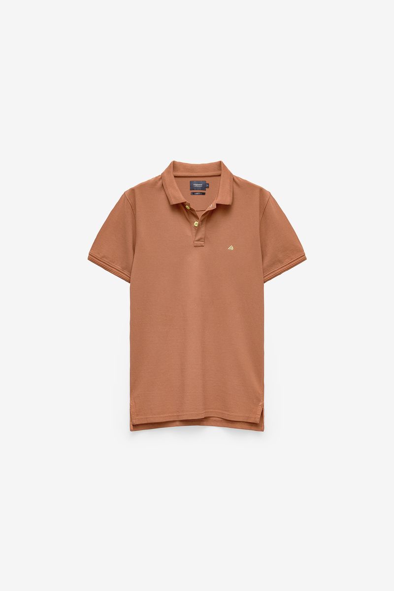 POLO PIQUET ACID WASH COM LOGO