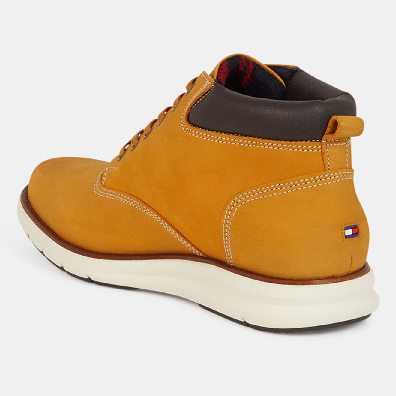 Tommy Hilfiger Boots en Nubuck Premium Hybrid moutarde