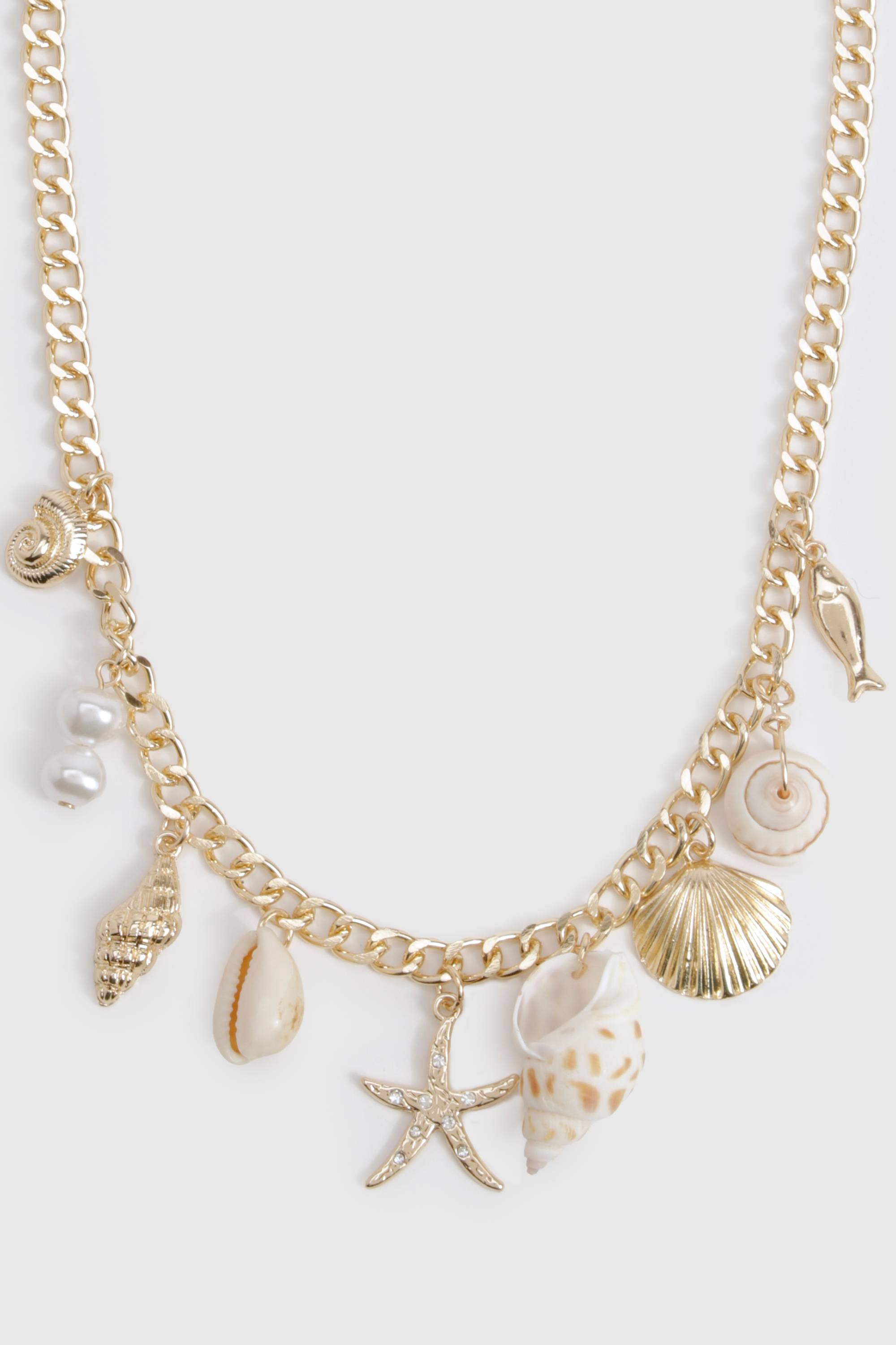 boohoo Collier à Charme Océan