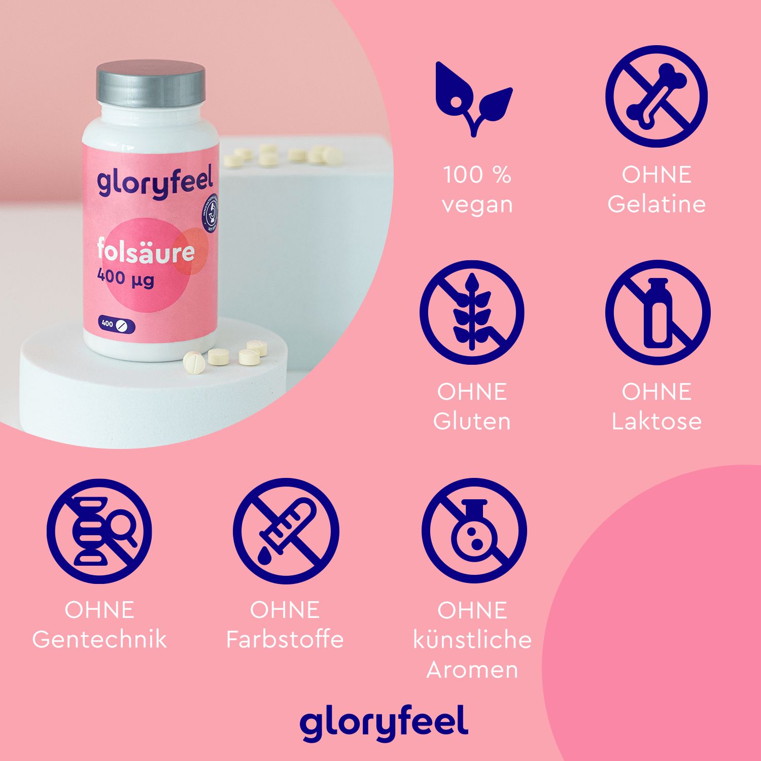 gloryfeel® Folsäure Tabletten