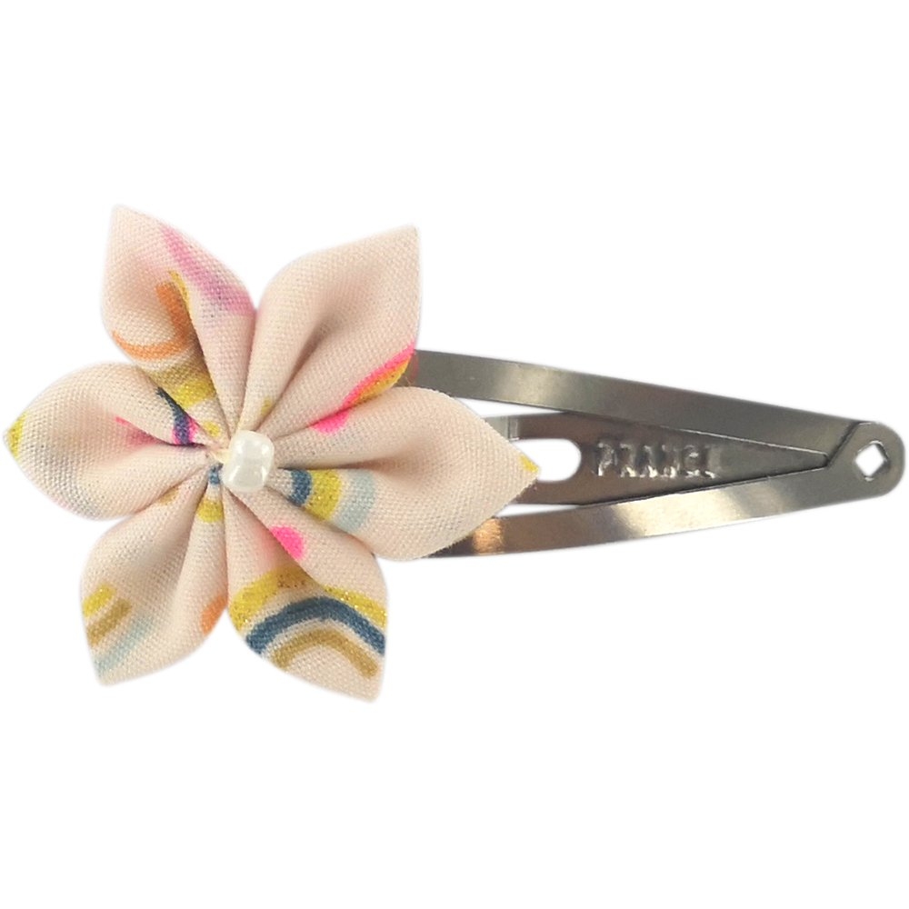 Barrette Clic-Clac Fleur Étoile Arc En Ciel