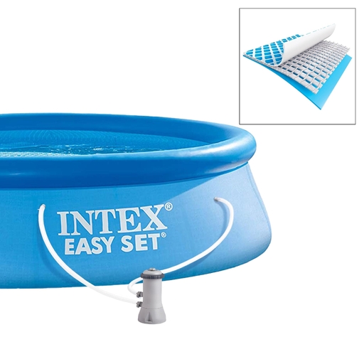 Piscina inflável familiar Intex com bomba de filtro 366x76 cm