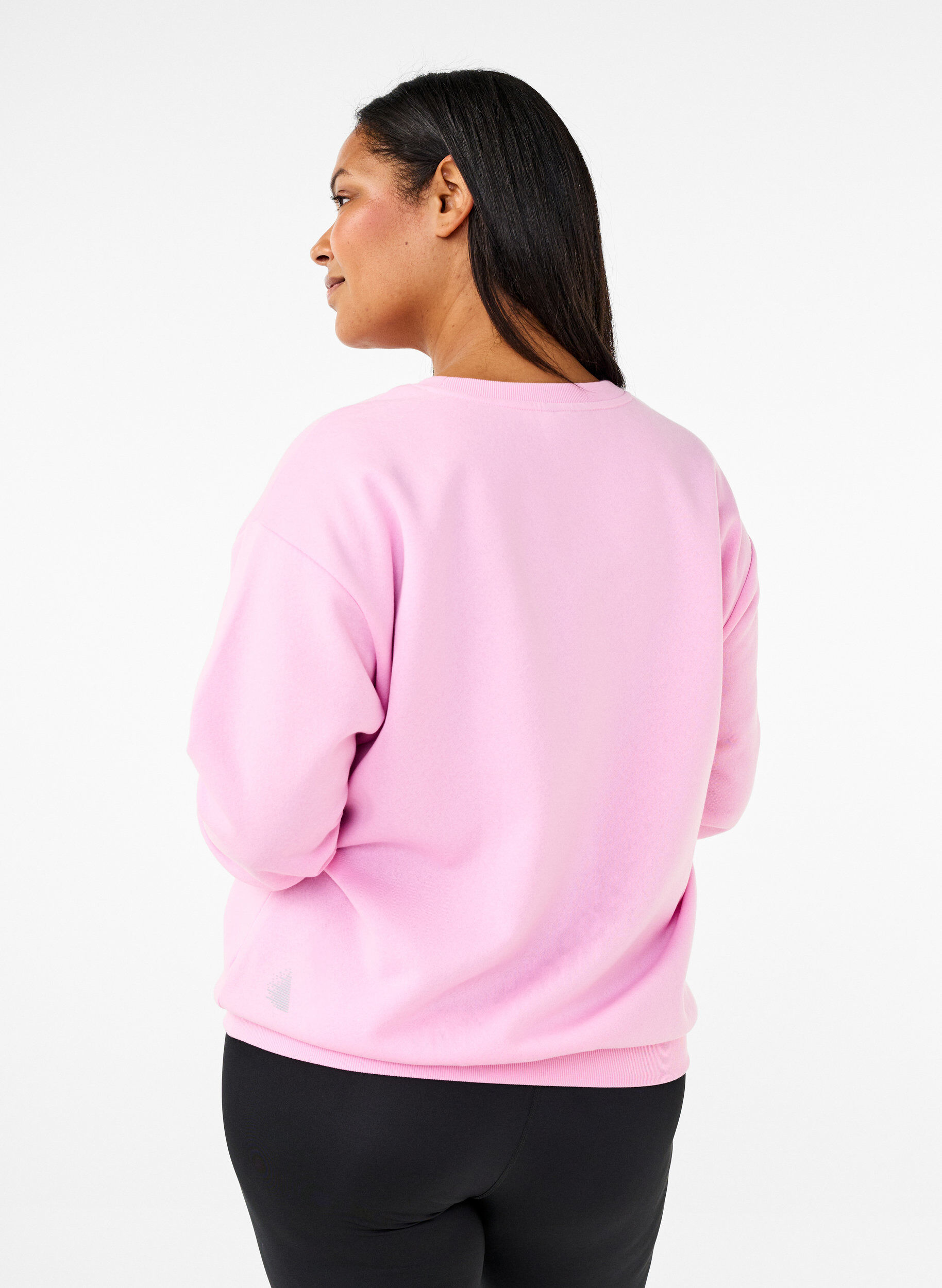Sweatshirt med tekst i frotté