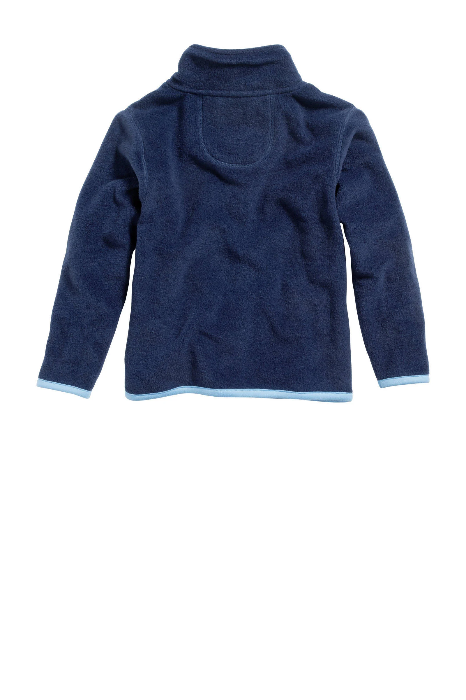 Playshoes fleece vest donkerblauw/lichtblauw