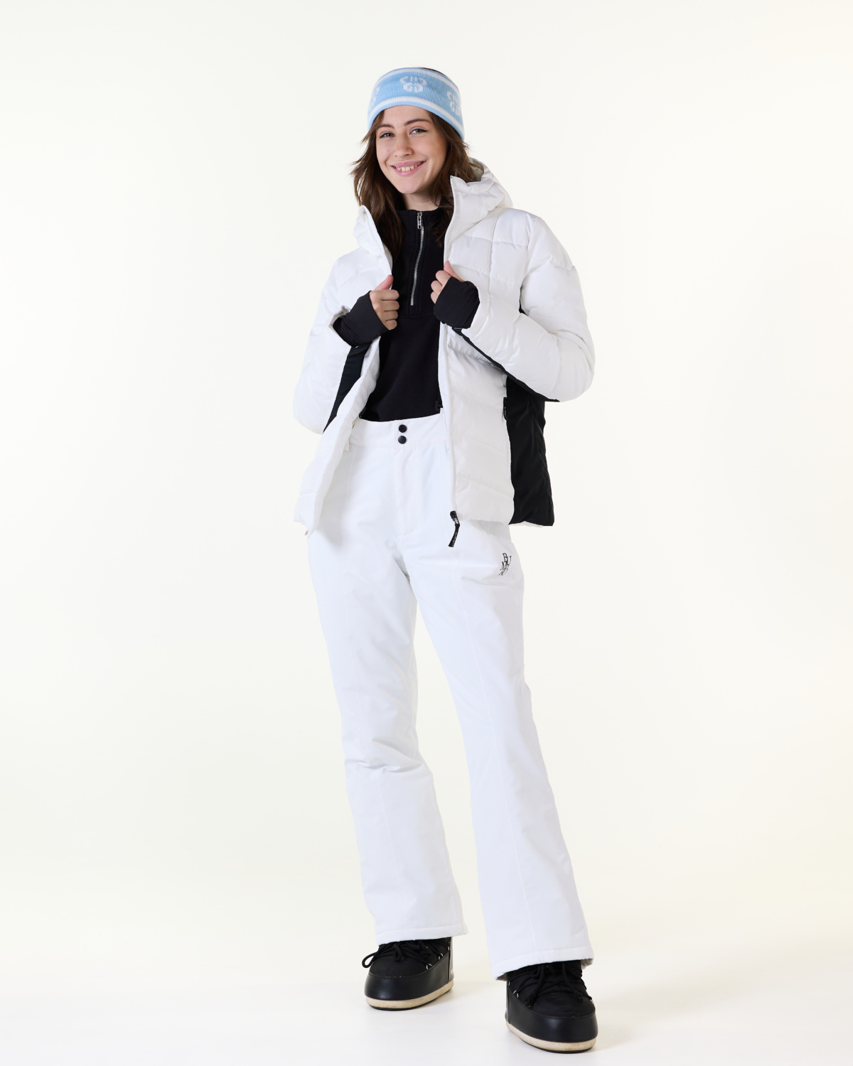 Bumpro Aspen Padded Ski Jacket White