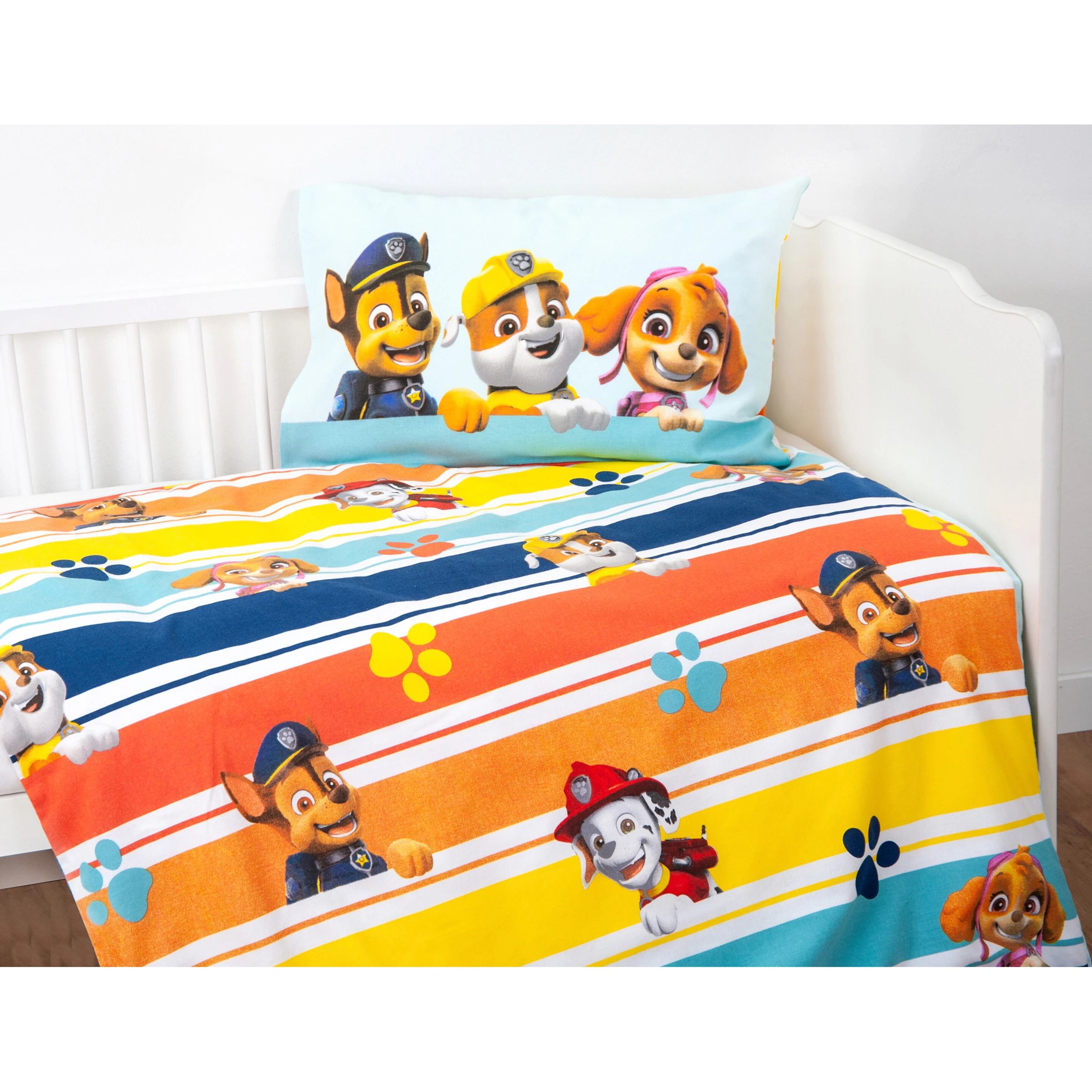 Herding - PAW PATROL Flanell Wende-Bettwäsche Paw Patrol 40x60 / 100/135 cm