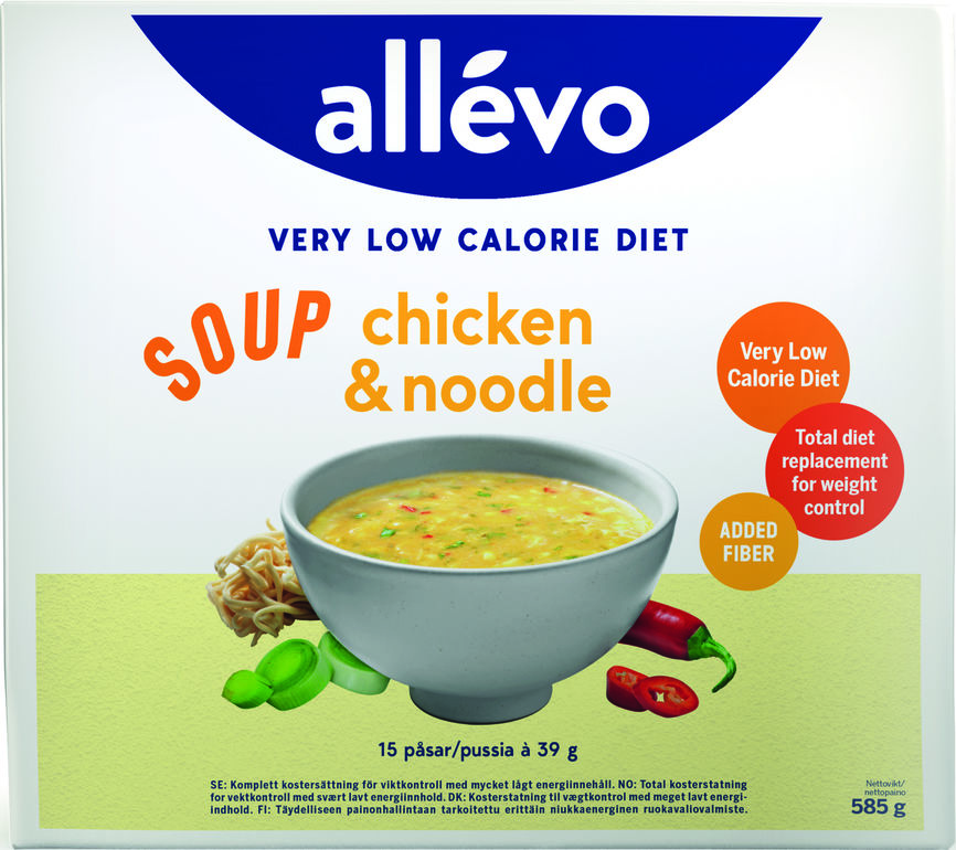 Allevo VLCD suppe chicken & noodle 15 x 39 g