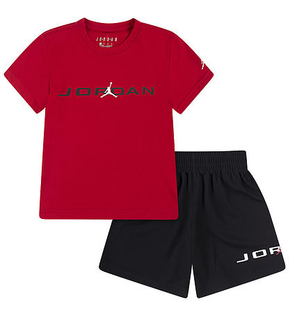 Jordan Shorts Set - Shorts/T-Shirt - Schwarz/Rot